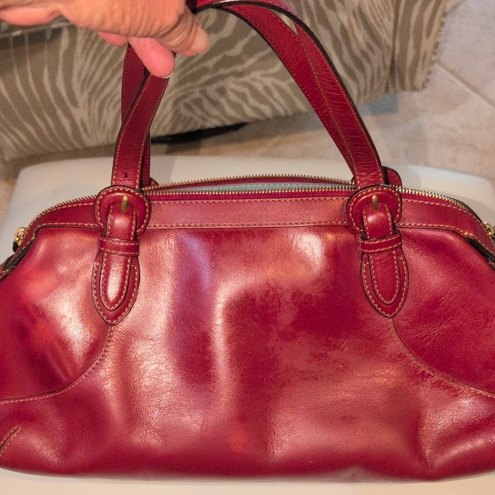 Cole Haan Red Leather Shoulder Bag